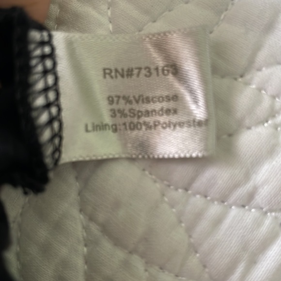 Black Dress with Draped Neckline - Picture 4 of 4